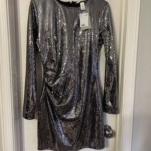 Sparkly H&M dress. Size Large, never been worn before. Still has price tag.
